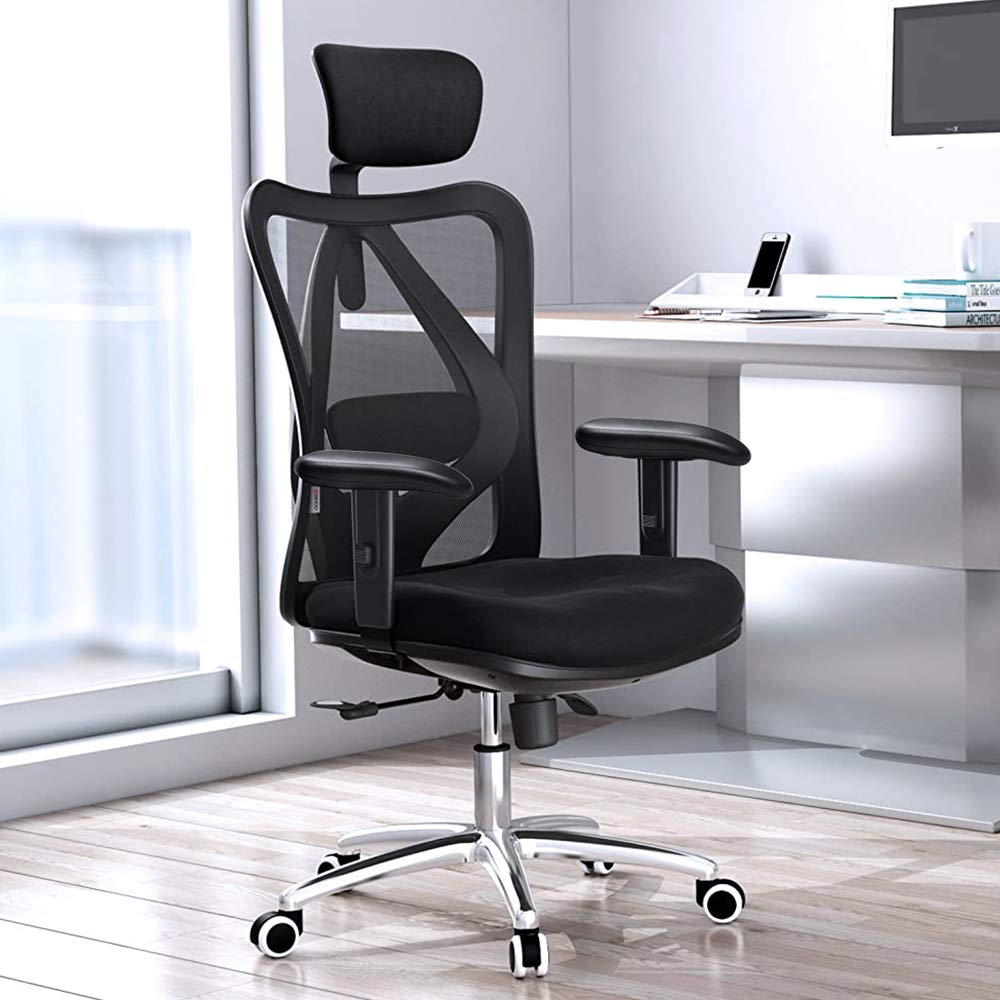 MSOBAIW 1 Pair Universal Soft PU Leather Office Chair Armrest Replacement Pads