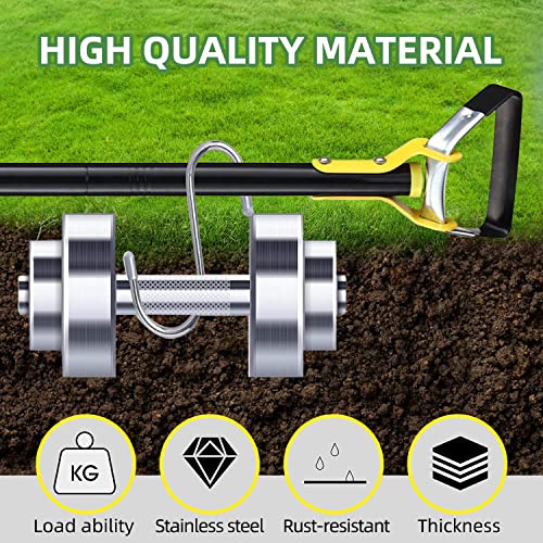Garden Hoe Hoe Garden Tool 60in Stirrup Hoes for Planting Vegetables Farm, Stainless Steel Handheld Hula Hoes -Stirrup Hoe with Adjustable Action Hoe for Weeding/Loosening Soil…