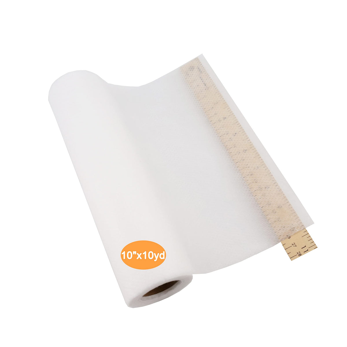 New brothread No Show Mesh Machine Embroidery Stabilizer Backing 10" x10Yd (25cmx9M) roll - Light Weight 50gm (1.8oz) - Cut into Variable Sizes for