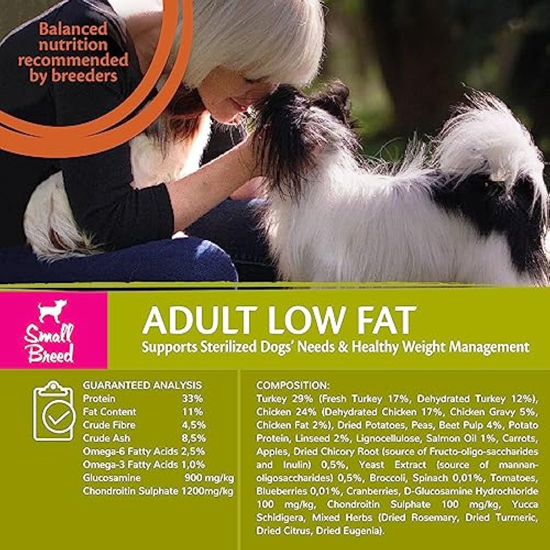 Wellness CORE Small Breed Low Fat, 5kg, Turkey, Dry Dog Food for Small Breeds, Grain-Free, High Meat Content, Protein-Rich, Low in Fat, Supports Healthy Weight Management