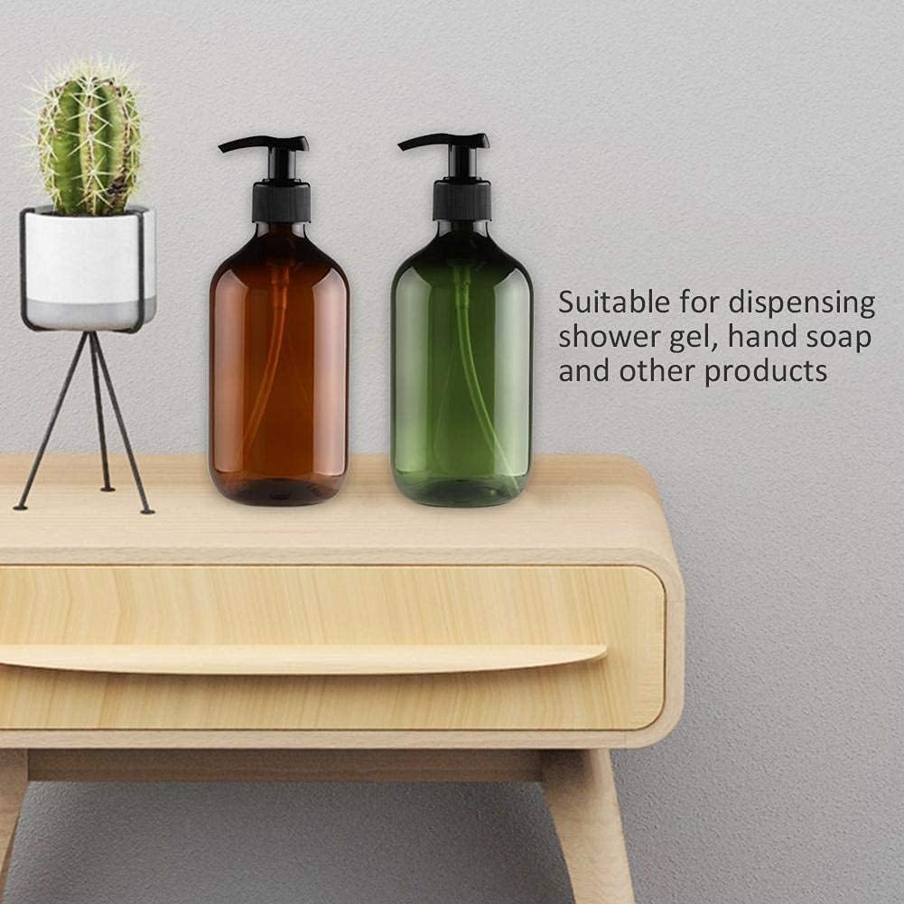 TOPINCN Plastic Bottles with Pump Dispenser, 16.9oz/500ml Pump Bottles Refillable Containers for Shampoo Lotion Conditioner Liquid Soap