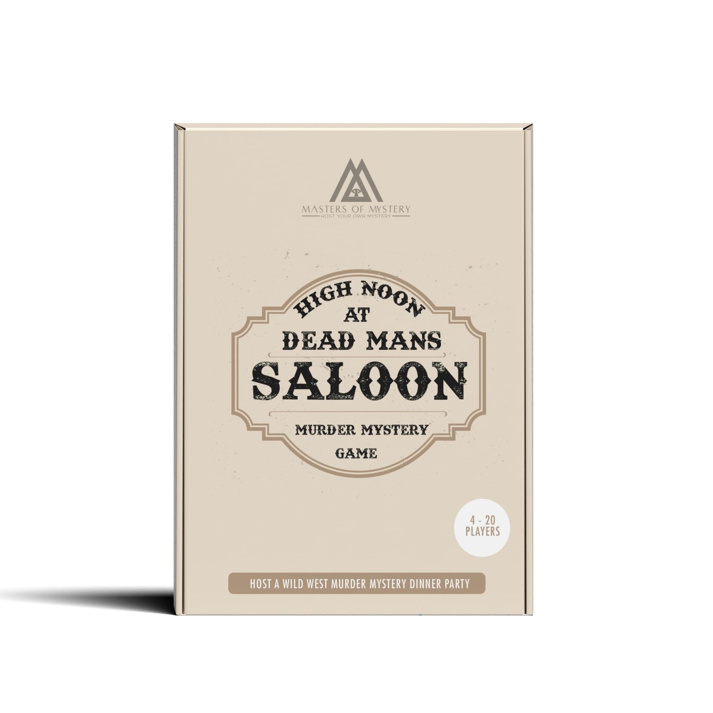 Replay-able Cowboy Wild West Murder Mystery Dinner Game for Up to 20 Adults - Host Your Own Dinner Party Game Night - Cowboy & Wild West Theme Medium