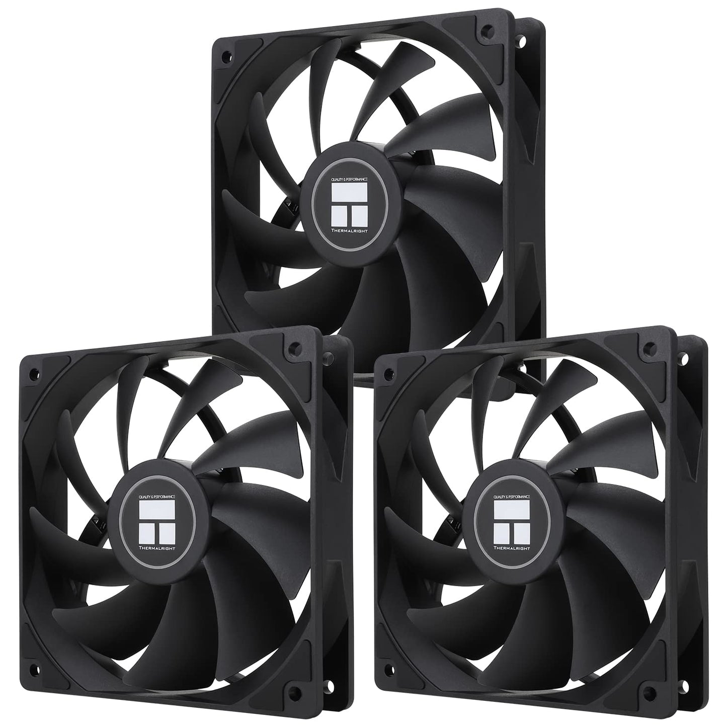 Thermalright TL-C12C X3 CPU Fan 120mm Case Cooler, 4pin PWM Silent Computer Fan With S-FDB Bearing Included, up to 1550RPM cooling?3 quantities?