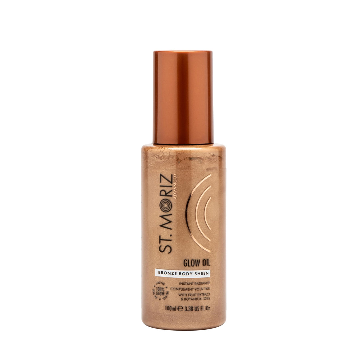 St Moriz Advanced Glow Oil | Bronze Body Sheen for Instant Skin Radiance & Rich Hydration | Body Glow Enhancer | Shimmering Liquid Bronzer |