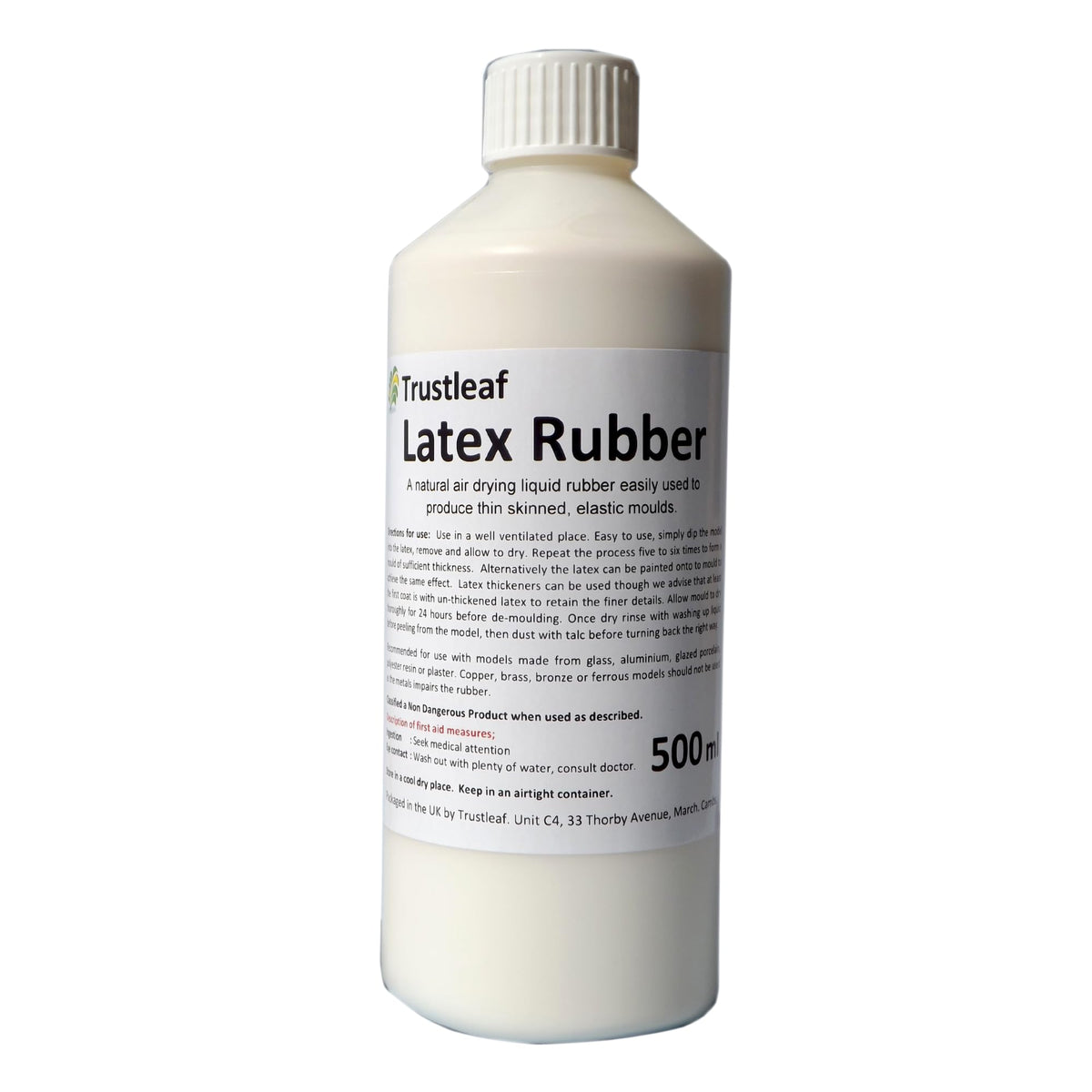 Trustleaf 500ml Liquid Latex Dipping Rubber for Mould Making/Casting/SFX... (500ml)