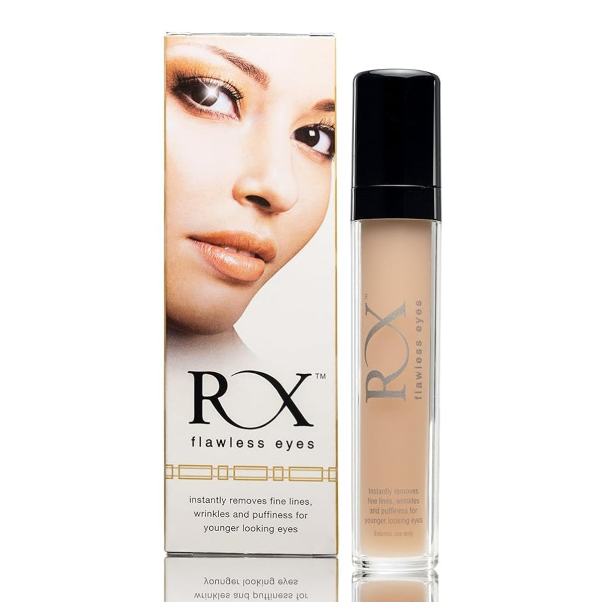 RX Flawless Eyes Under Eye Formula - Eye Lift Lotion, Reduces Lines, Wrinkles, Dark Circles & Puffiness - Firming Eye Cosmetic with Fast-Acting