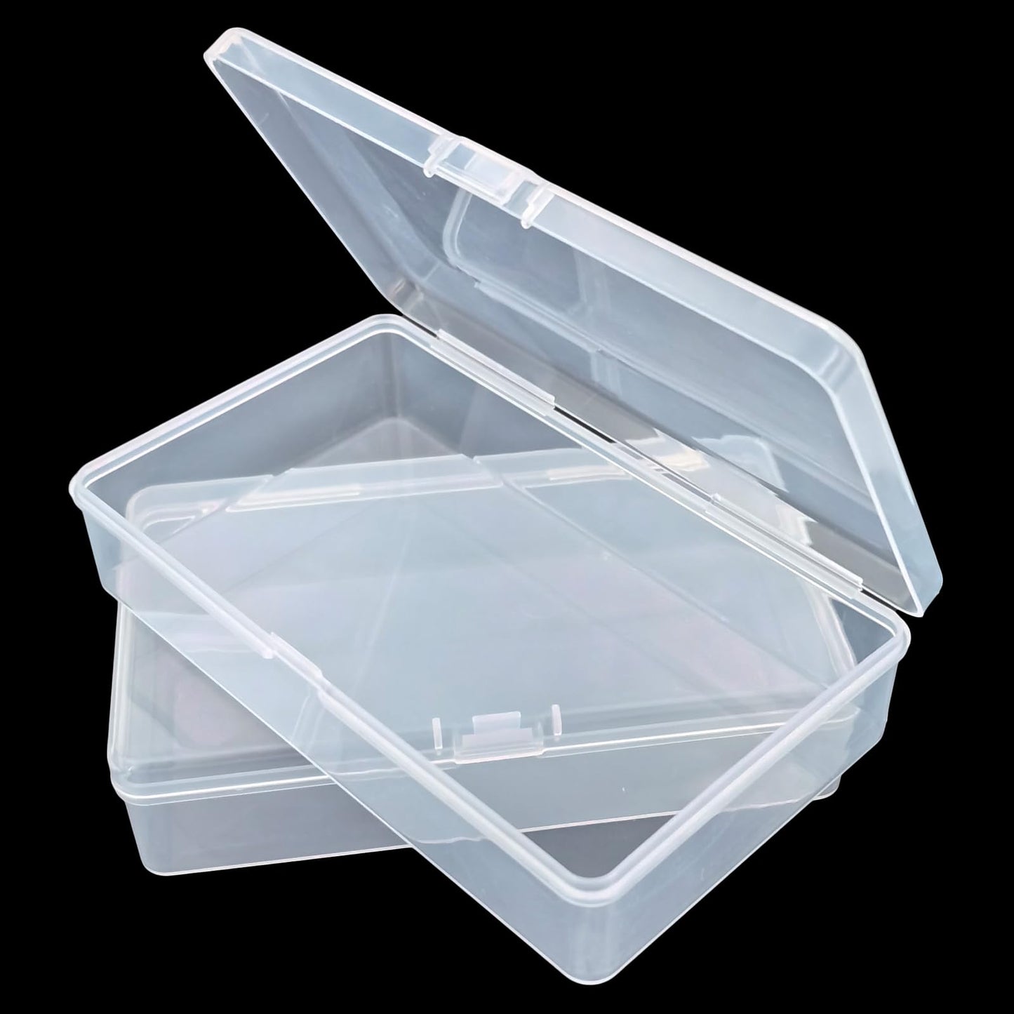 19 Pack Rectangular Clear Plastic Storage Containers, 145x85x35 mm