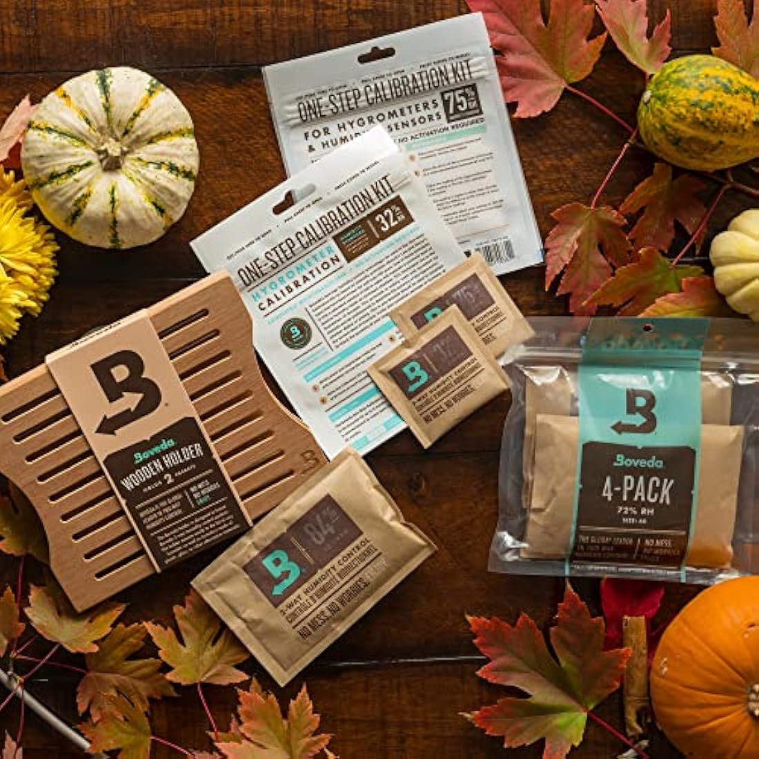 Boveda Cedar Wooden Humidity Pack Holder for Cigar Humidor - for Use with Two Size 60 Boveda Side-by-Side (Sold Separately) - Includes Magnetic and Removable Tape Mounting Kits – 1 Count