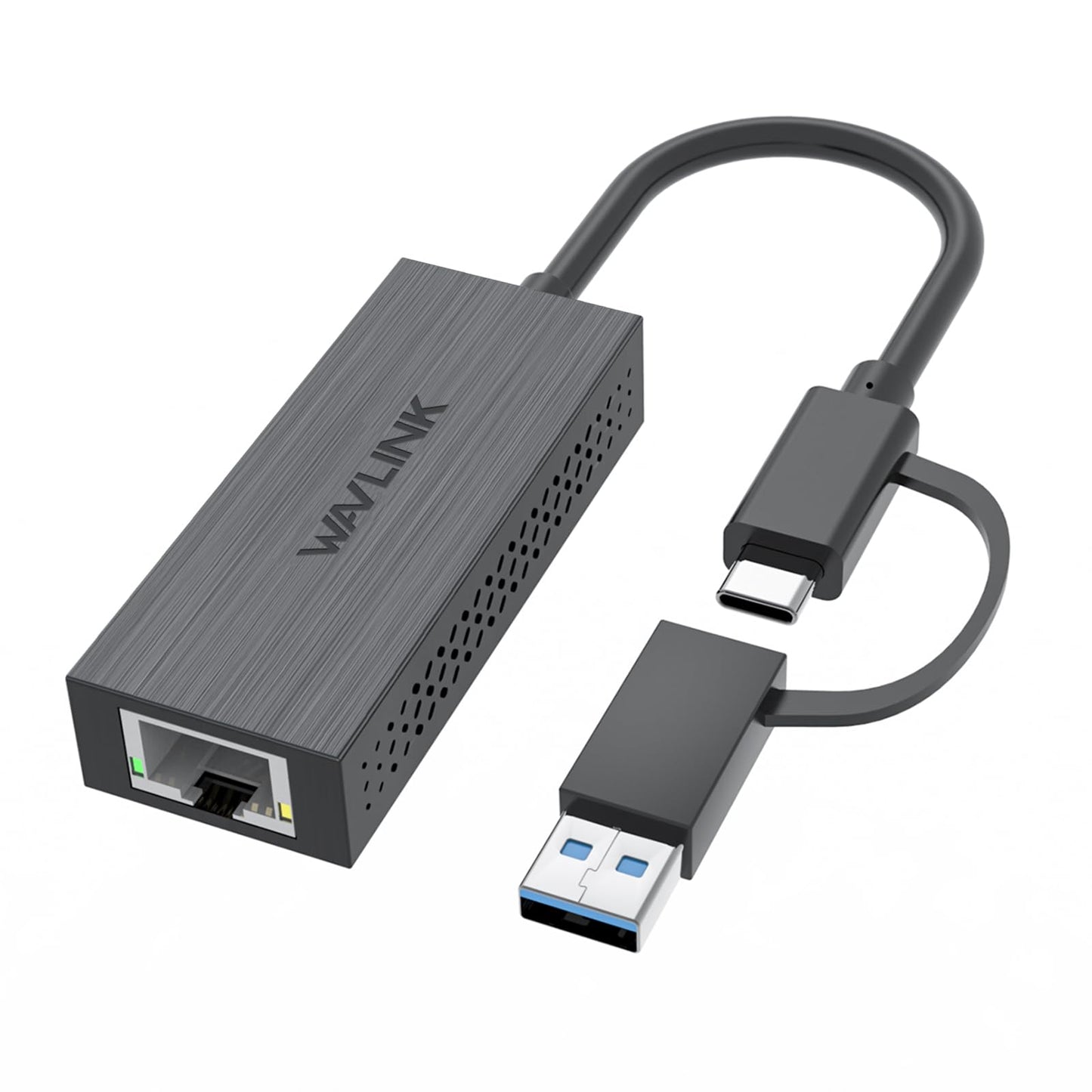 USB C to Ethernet Adapter, WAVLINK 2.5G USB LAN Adapter, Compatible with Laptop, PC with Windows 7/8/10, XP, Vista, Mac OS 10.6 or higher