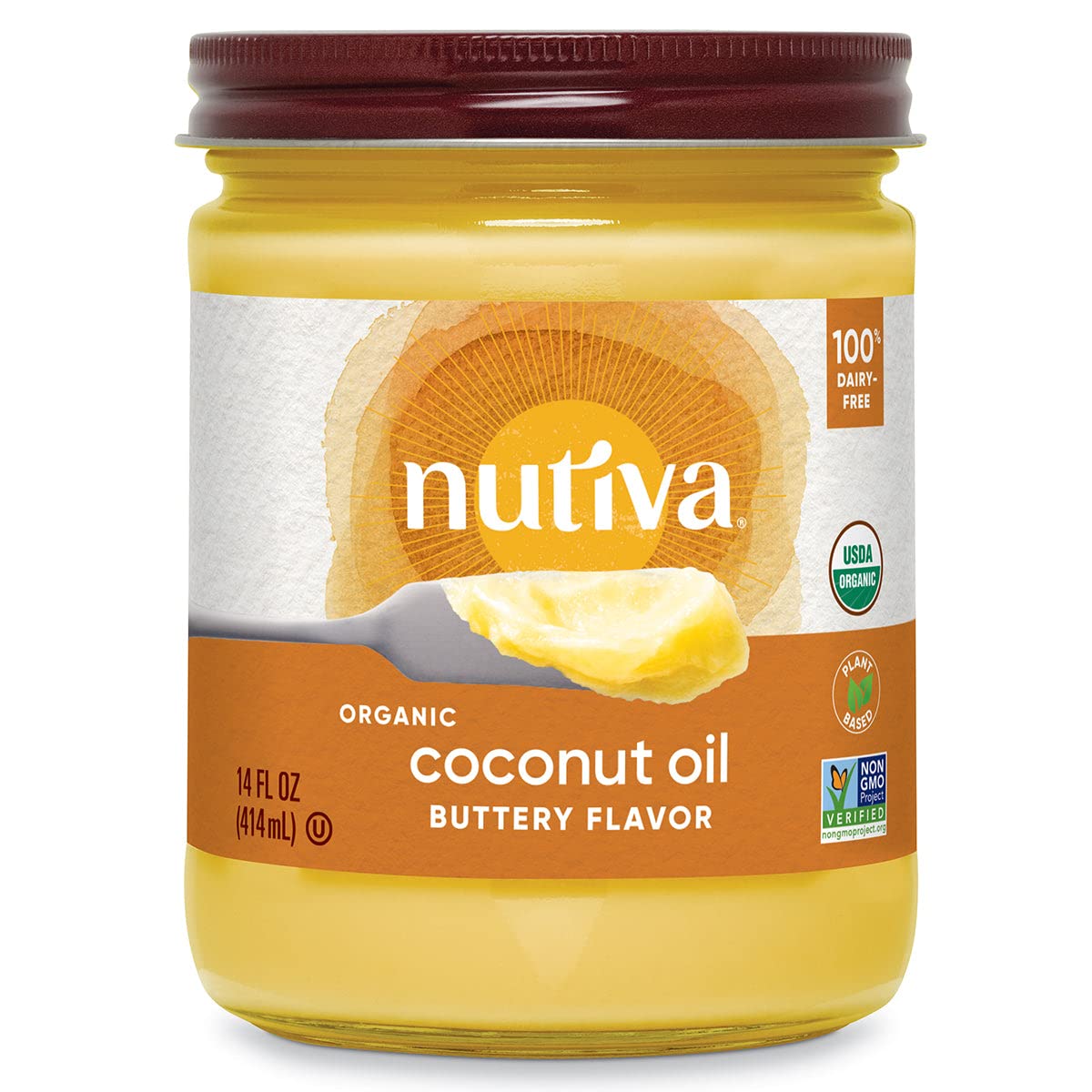 Nutiva - Organic Refined Coconut Oil Buttery Flavor - 14 oz.