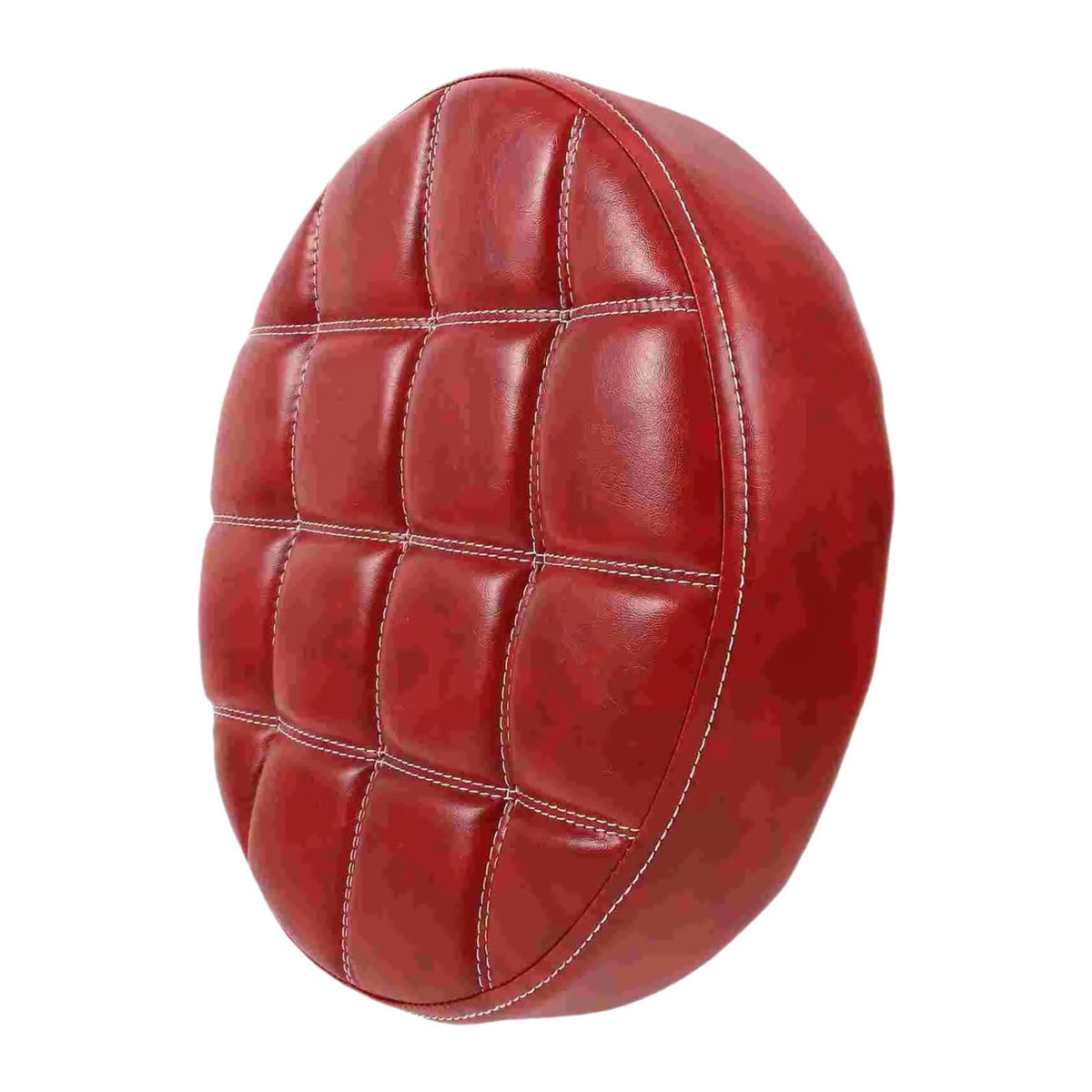 HGZLQKD Round Seat Cushion for Bar Stool Heavy Duty Seat Top Easily Installation,Bar Stool Chair Accessory,Replacement (Red)