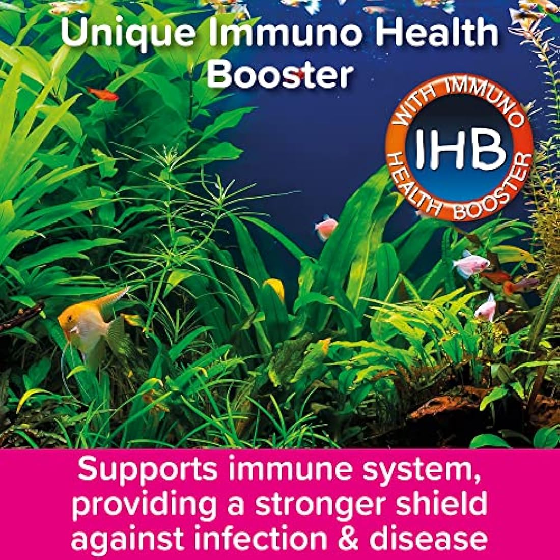 King British | Tropical Fish Flake With Immuno Health Booster | Complete Food for Tropical Fish | Helps Prevent Infection and Disease | High Protein Content | Includes Essential Vitamins | 28g
