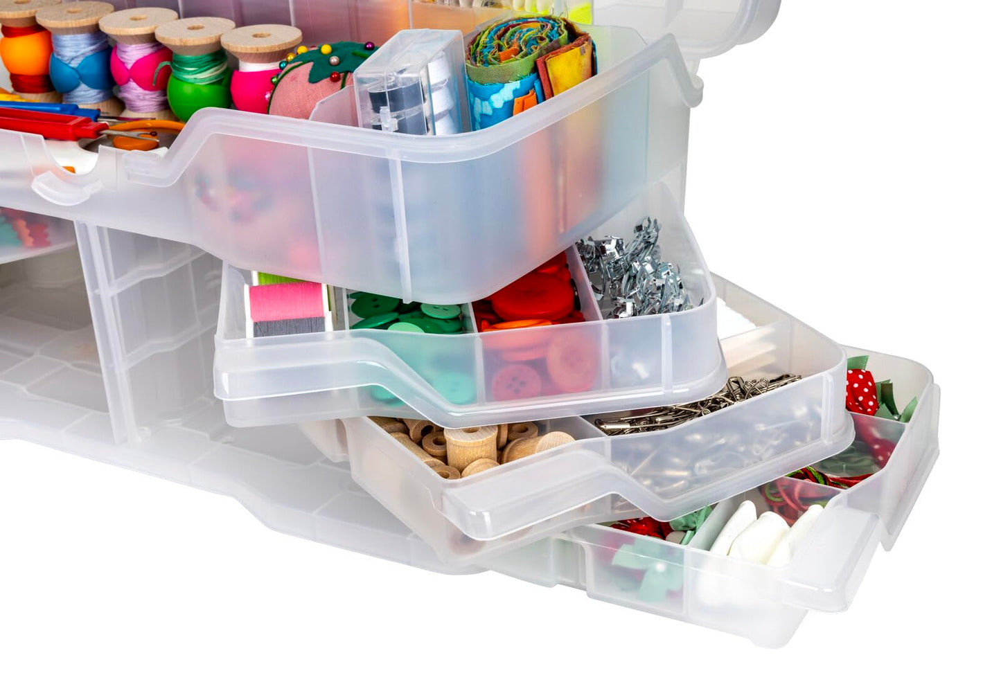 ArtBin Clear Plastic Organizer Small Parts Organizer - for DIY Arts & Crafts Storage Boxes & Organizers, Sewing Storage