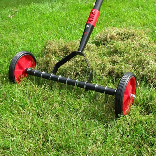 Darlac Lawn Scarifier ? For Lawn Care & Maintenance ? Made From Strong Powder-Coated Steel ? Telescopic Handle Adjusts to Suit Height ? Extends 97cm