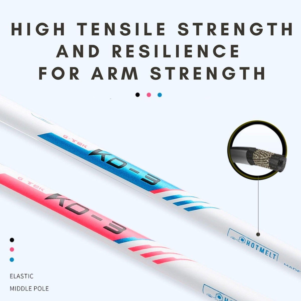 Kawasaki Badminton Racket Professional Graphite Shaft Badminton Set 2 Lightweight Shuttlecock Racquet for Training, Sports and Entertainment with 3
