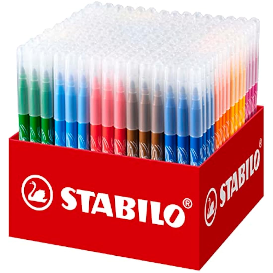 STABILO power - Medium Fibre-Tip Pen - Classpack of 240 - with 20 Assorted Colours
