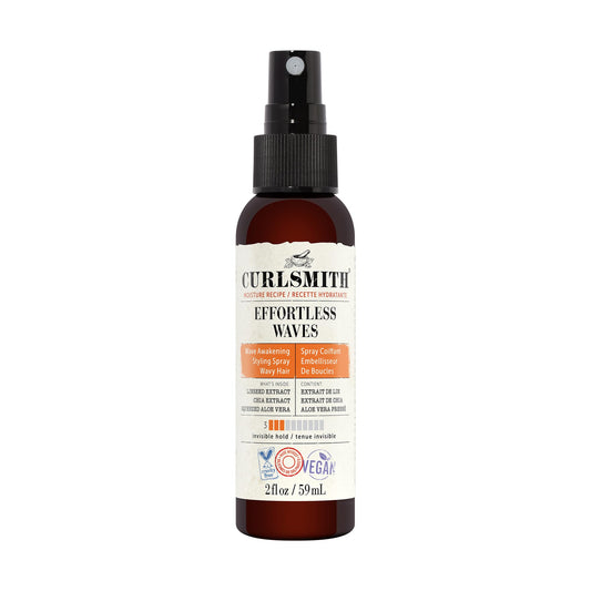 CURLSMITH - Effortless Waves Styling Spray, Lightweight and Moisturising, Reduce Frizz, Natural Look, For Wavy and Curly Hair, Vegan (59ml)
