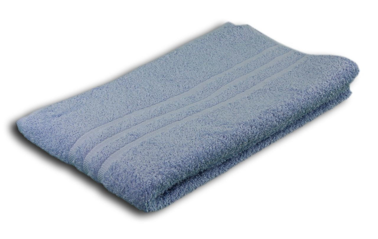 Gözze - Elegant Hand Towel Set of 2, Sylt, 100% Cotton, Heavy Weight (440 g/m²), 50 x 100 cm - Dove Blue