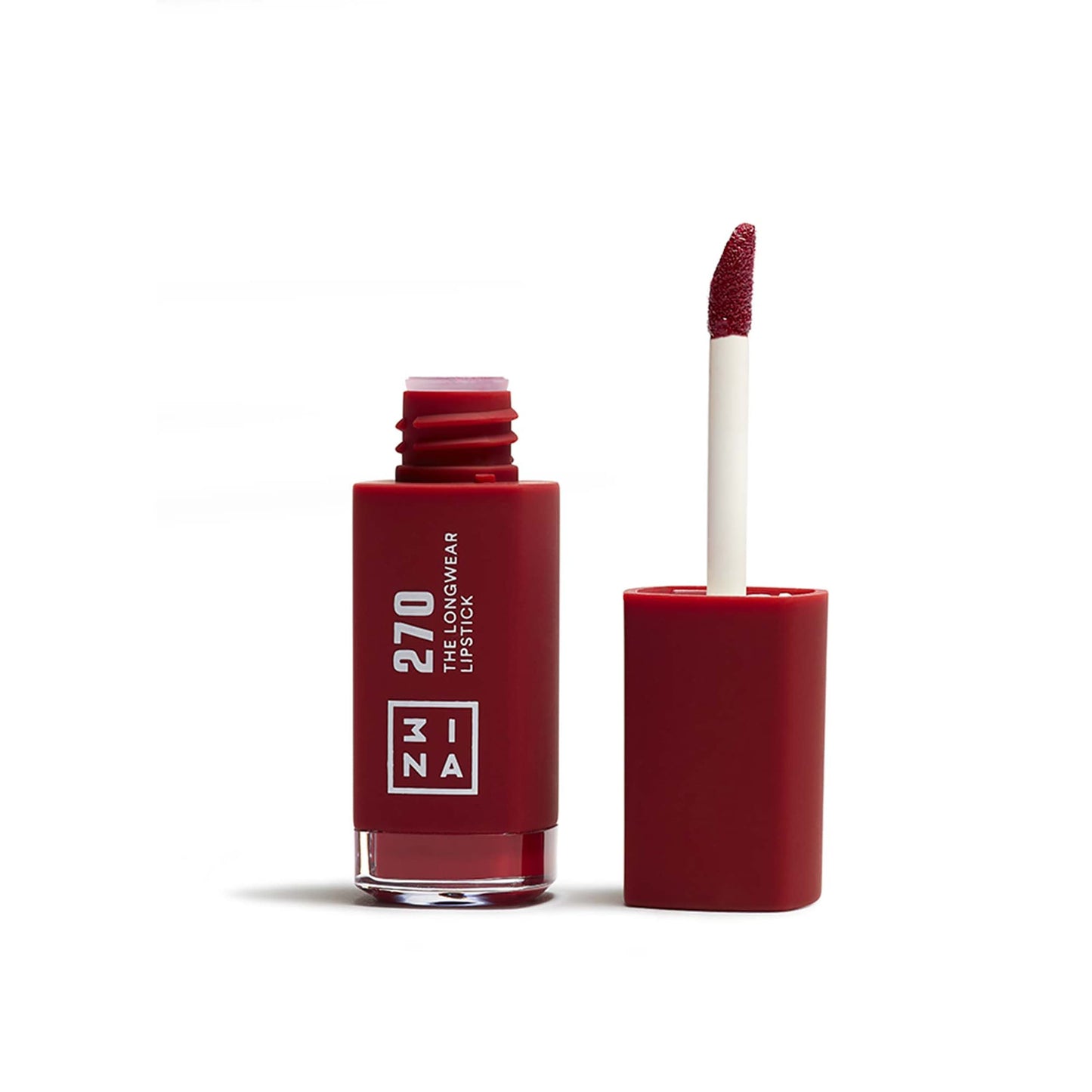 3INA MAKEUP - The Longwear Lipstick 270 - Dark red Long Lasting - Matte Liquid with Hyaluronic Acid