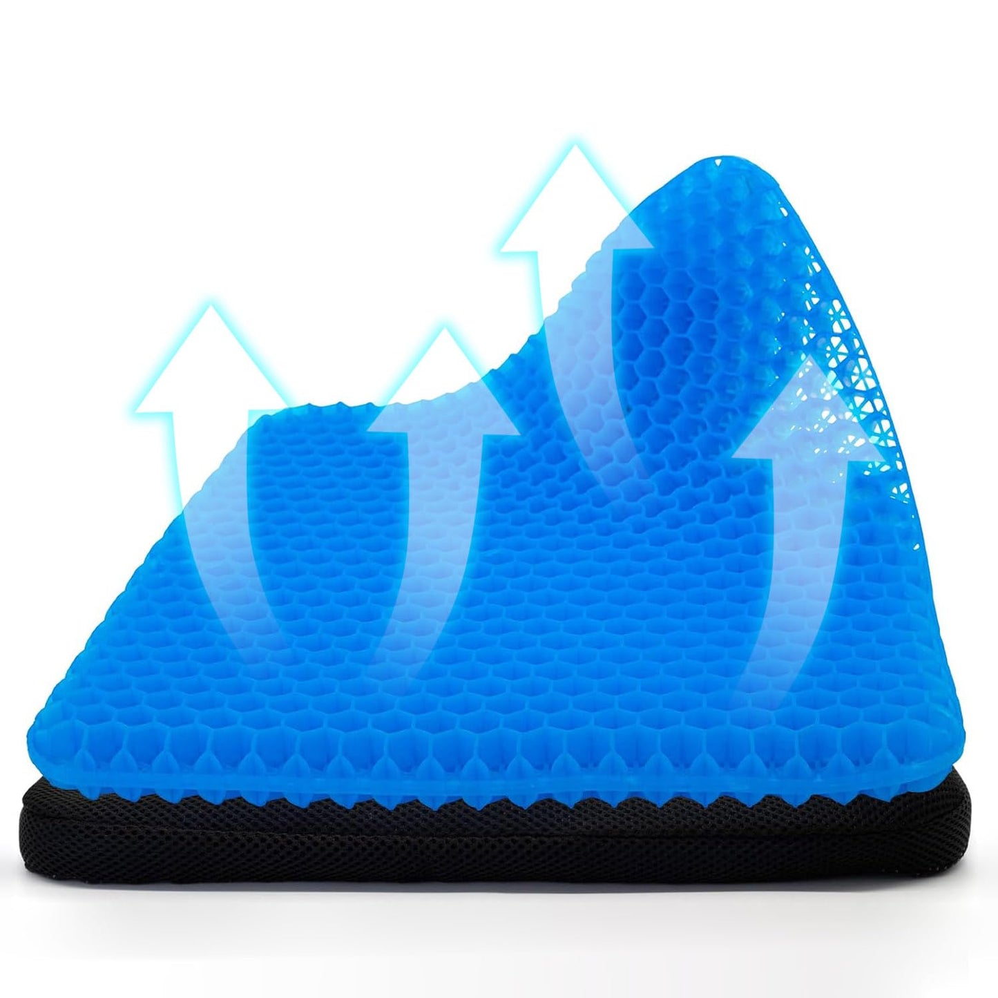 Chair Cushions,Car Seat Cushion,Honeycomb Gel wheelchair Cushion for Driving,Airplane,Travel,Orthopedic,Coccyx,Office,Desk,Pressure