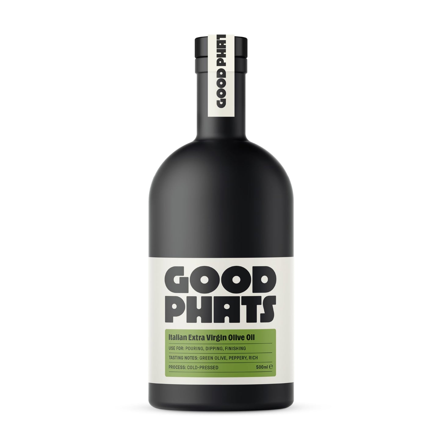 GOOD PHATS Italian Extra Virgin Olive Oil - Superior Cold-Pressed Finishing Oil from Puglia - For Pouring, Dipping & Finishing - Bold, Spicy, Peppery