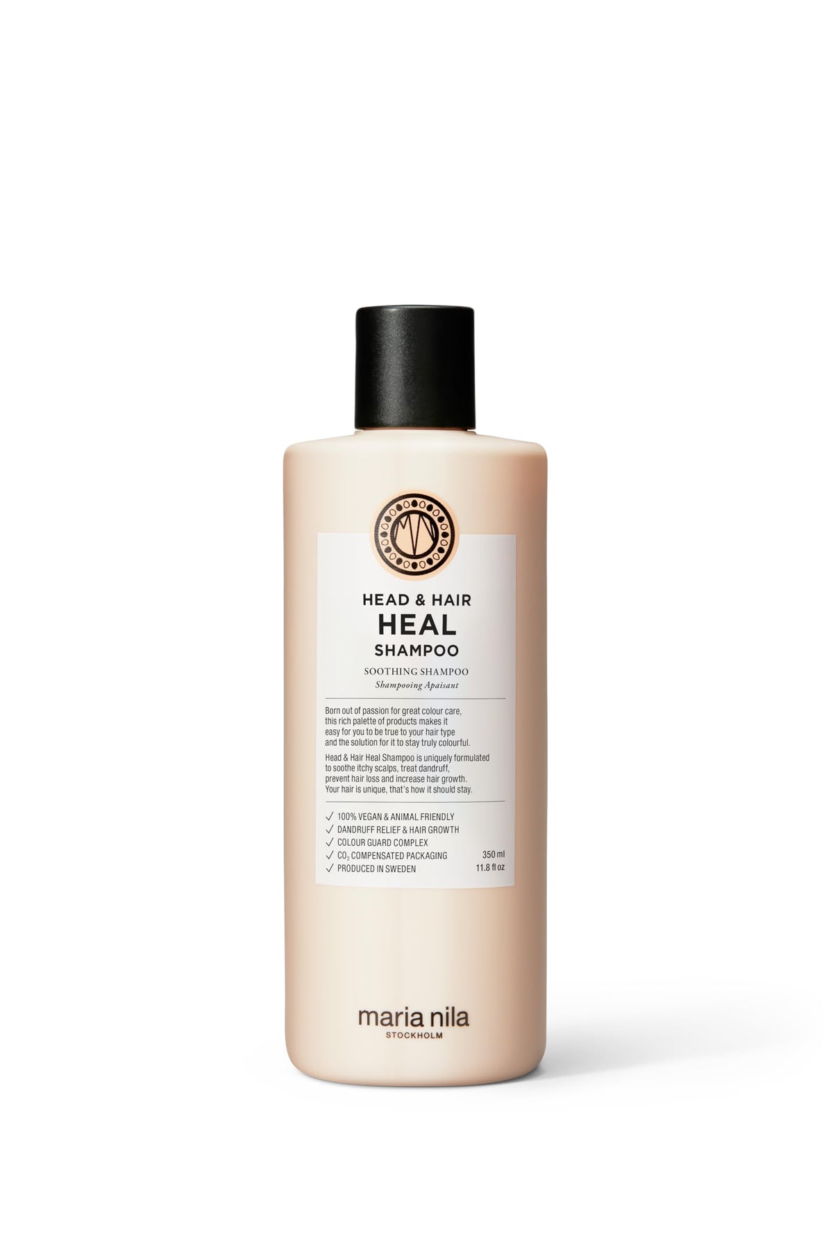 Maria Nila Head & Hair Heal, Shampoo 350 ml, Soothing Aloe Vera for Dry & Itchy scalps, 100% Vegan & Sulfate/Paraben Free