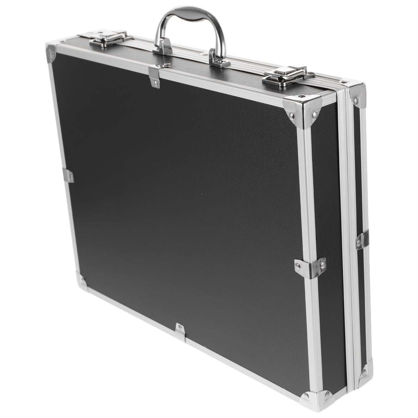 ERINGOGO Lockable Aluminum Alloy Toolbox Portable Metal Case with Handle Large Capacity Tools Container for Home Workshop Travel Storage