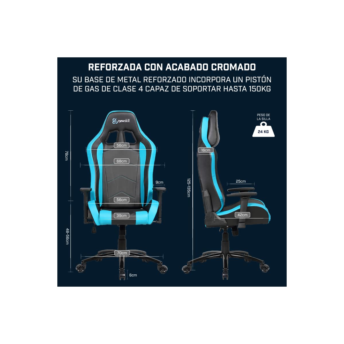 Newskill Takamikura Gaming Chair Blue blue
