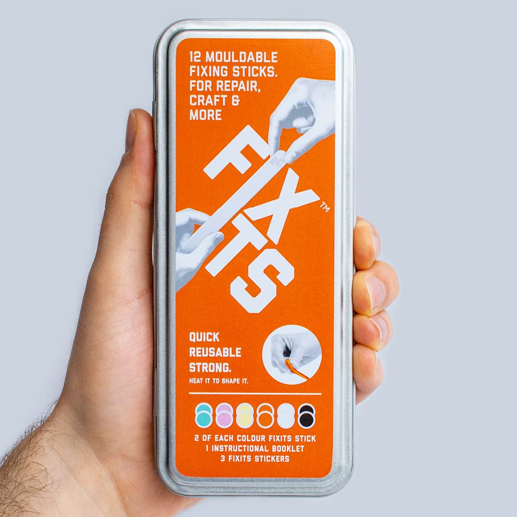 FixIts Mouldable Multi-Purpose Putty Sticks - Heavy Duty - Versatile - Reshape and Reuse - Compostable - Stronger Than Glue - Repairing, Crafting,