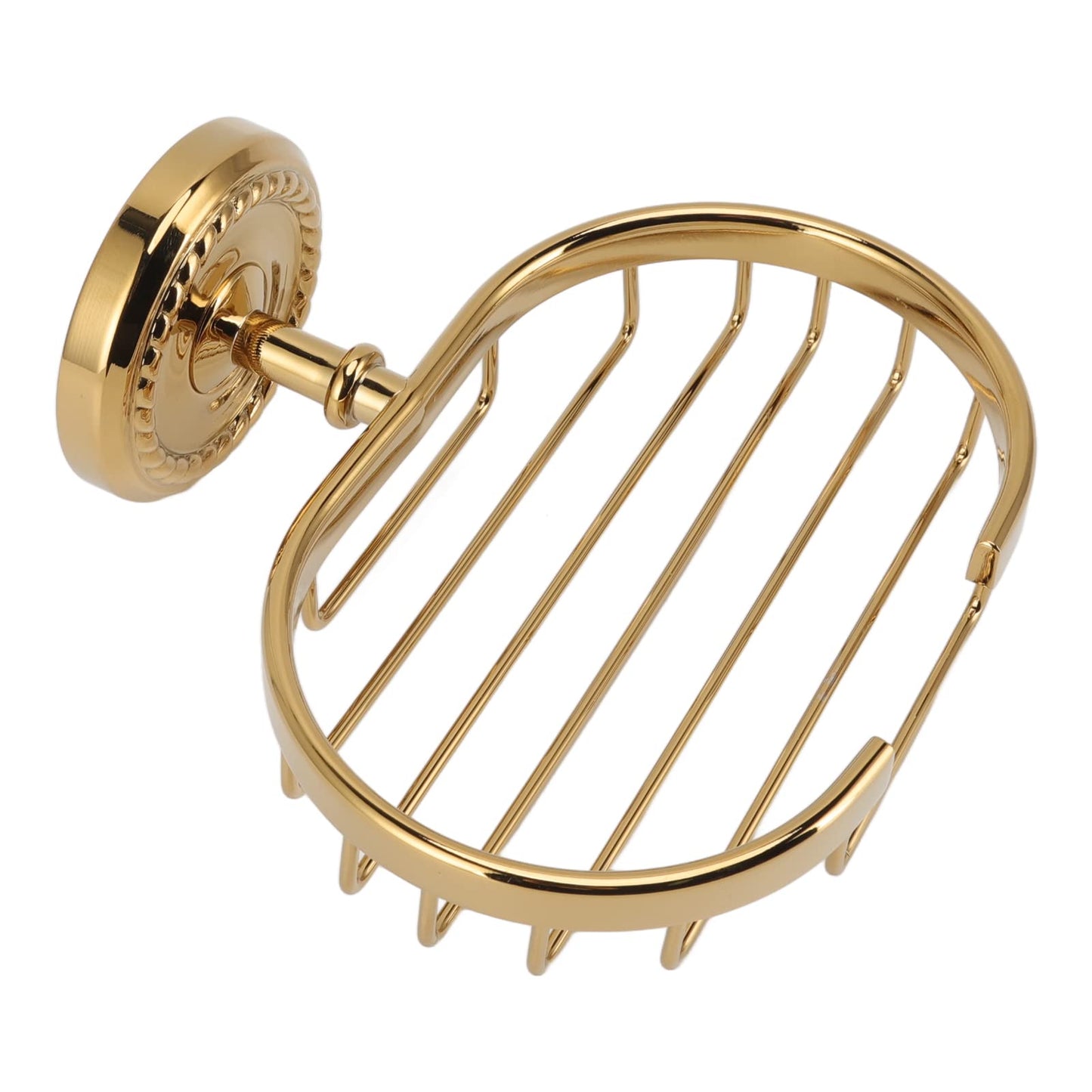 Wall Mounted Metal Soap Holder Soap Dish Sponge Holder Antique Soap Basket for Bathroom Shower Kitchen Screw Installation Gold Copper Stainless Steel
