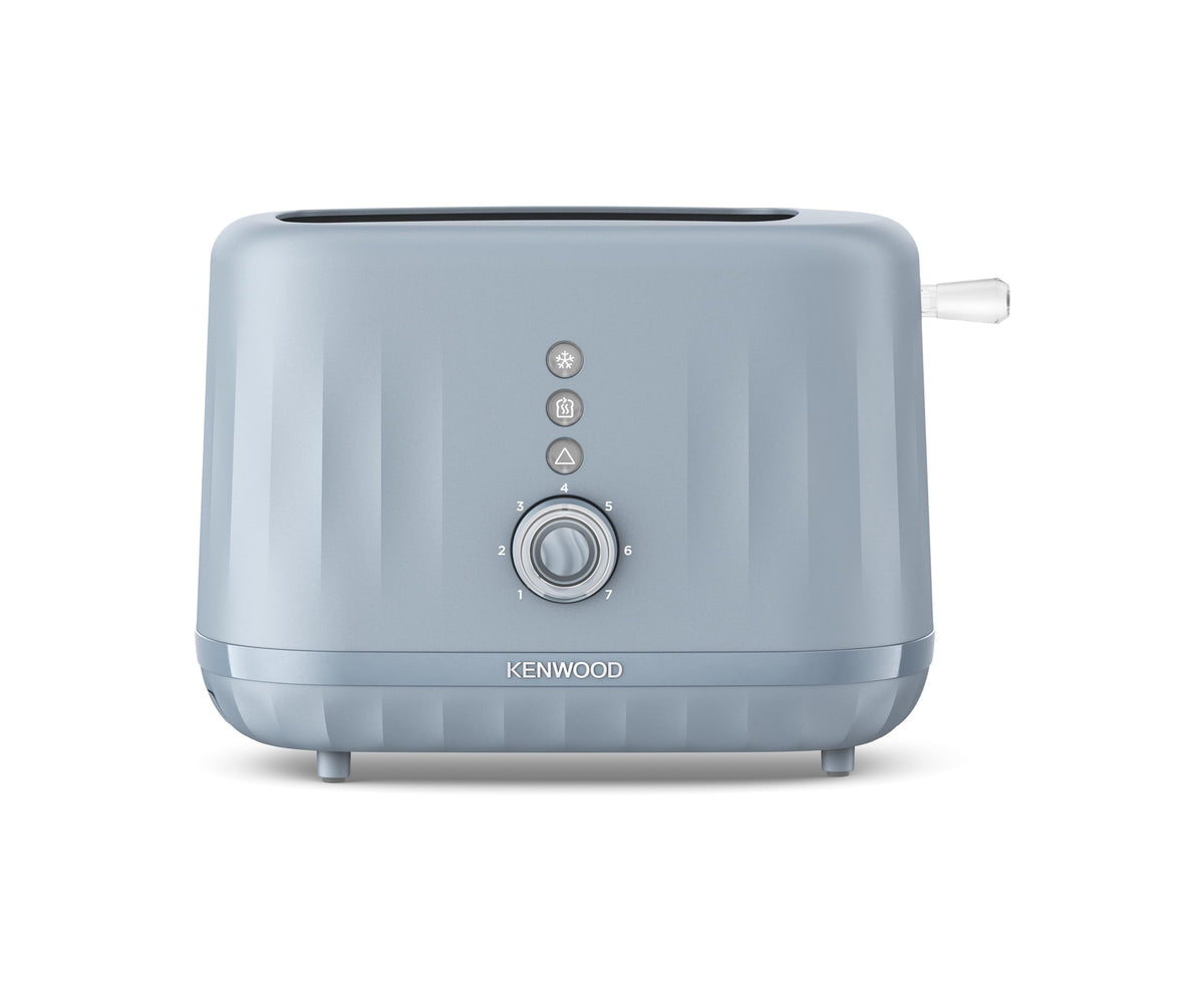Kenwood Ripple Toaster TCP06.000GY, 2 Slot Toaster with 7 Browning Settings, Reheat, Defrost and Cancel Functions, Pull Crumb Tray, Cord Storage,