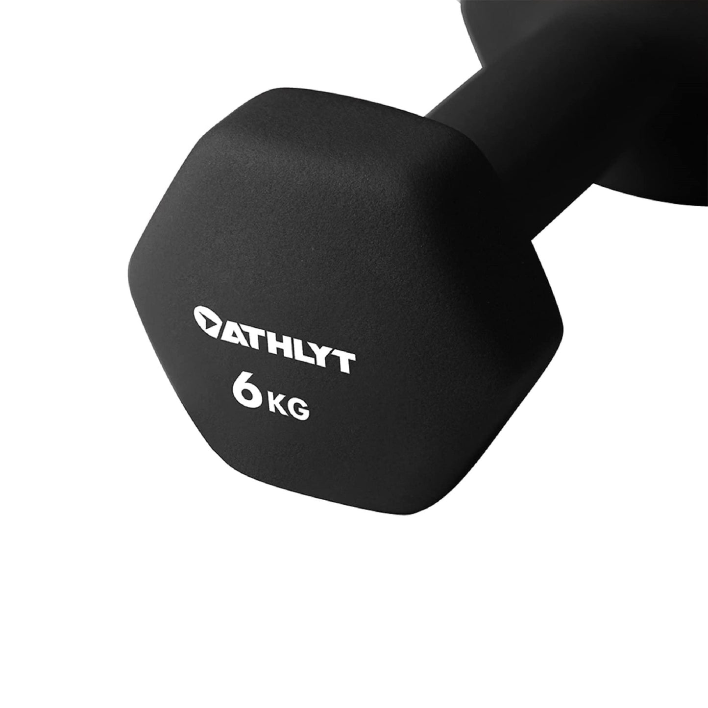 Athlyt - Neoprene Dumbbell Weights, 2 x 6kg, 06# 2 X 6 Black