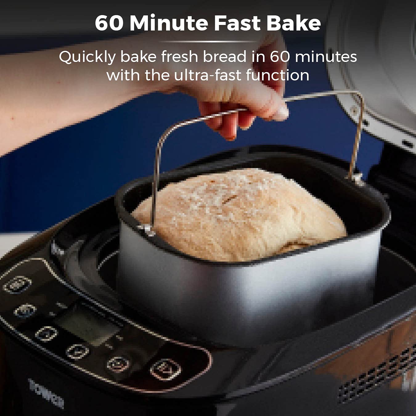 Tower T11003 2 lb Digital Bread Maker with 12 Automatic Programs, 13 Hours Delay Timer, 60 Minutes Keep Warm Function, Adjustable Crust Control,