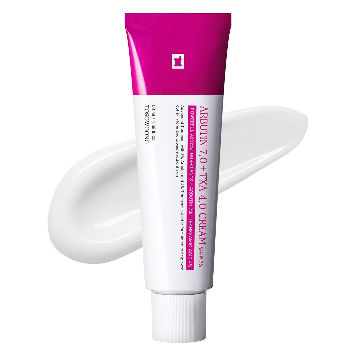 TOSOWOONG Arbutin 7% + Tranexamic Acid 4% Cream, 70,000ppm Arbutin, 40,000ppm TXA, Niacinamide, Glutathione, Dark Spots, Freckle, Blemishes,