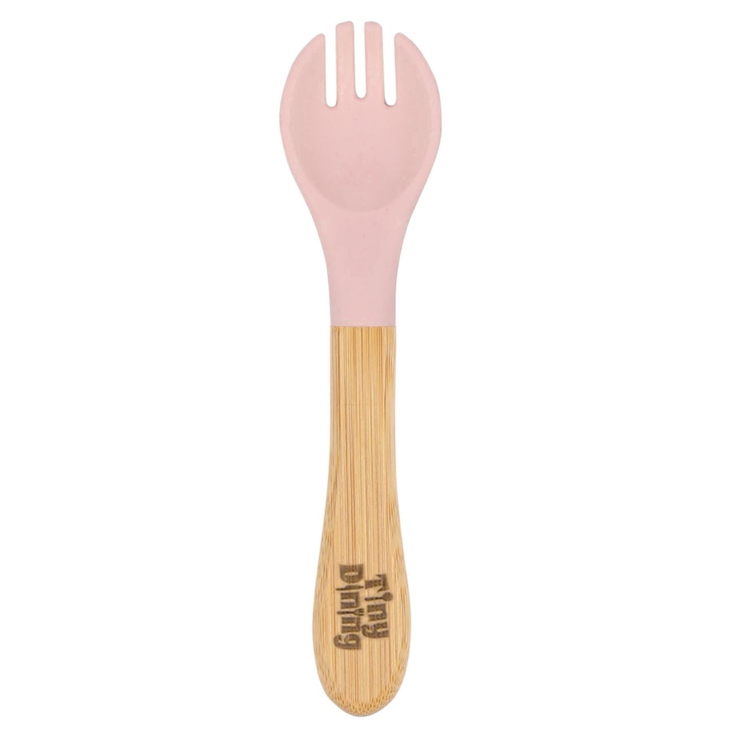 Bamboo Baby Weaning Fork with Silicone Tip