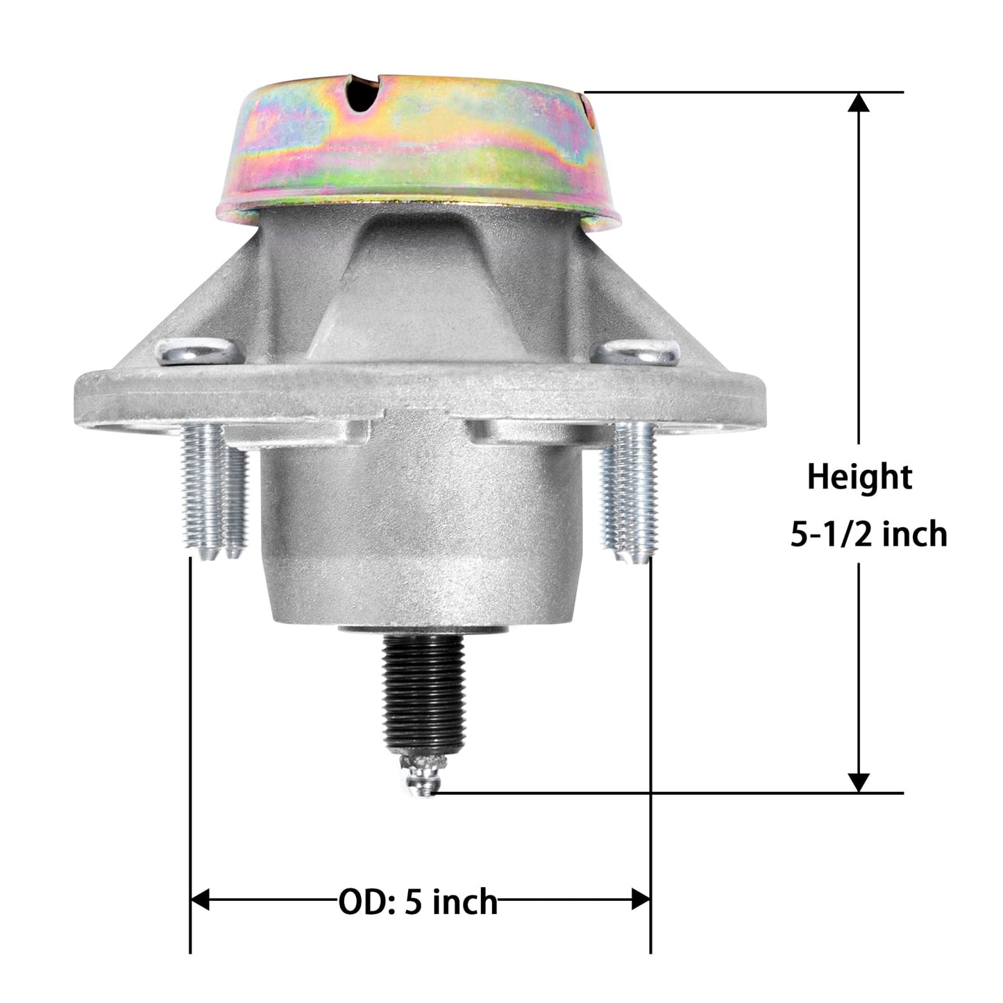 Parts Camp Replacement Spindle AM144377 for John Deere AM124498 AM131680 AM135349 Mower Spindle
