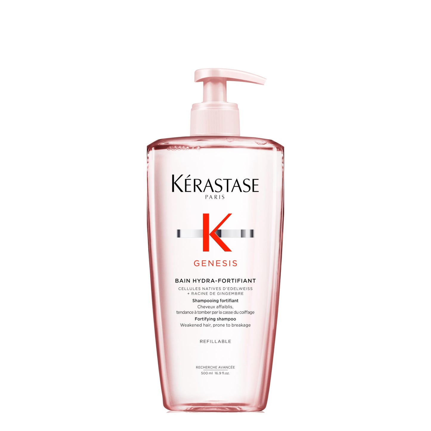 K?rastase Genesis, Nourishing & Fortifying Shampoo, For Weakened Hair, With Ginger Root & Edelweiss Flower, Bain Hydra-Fortifiant, 500ml