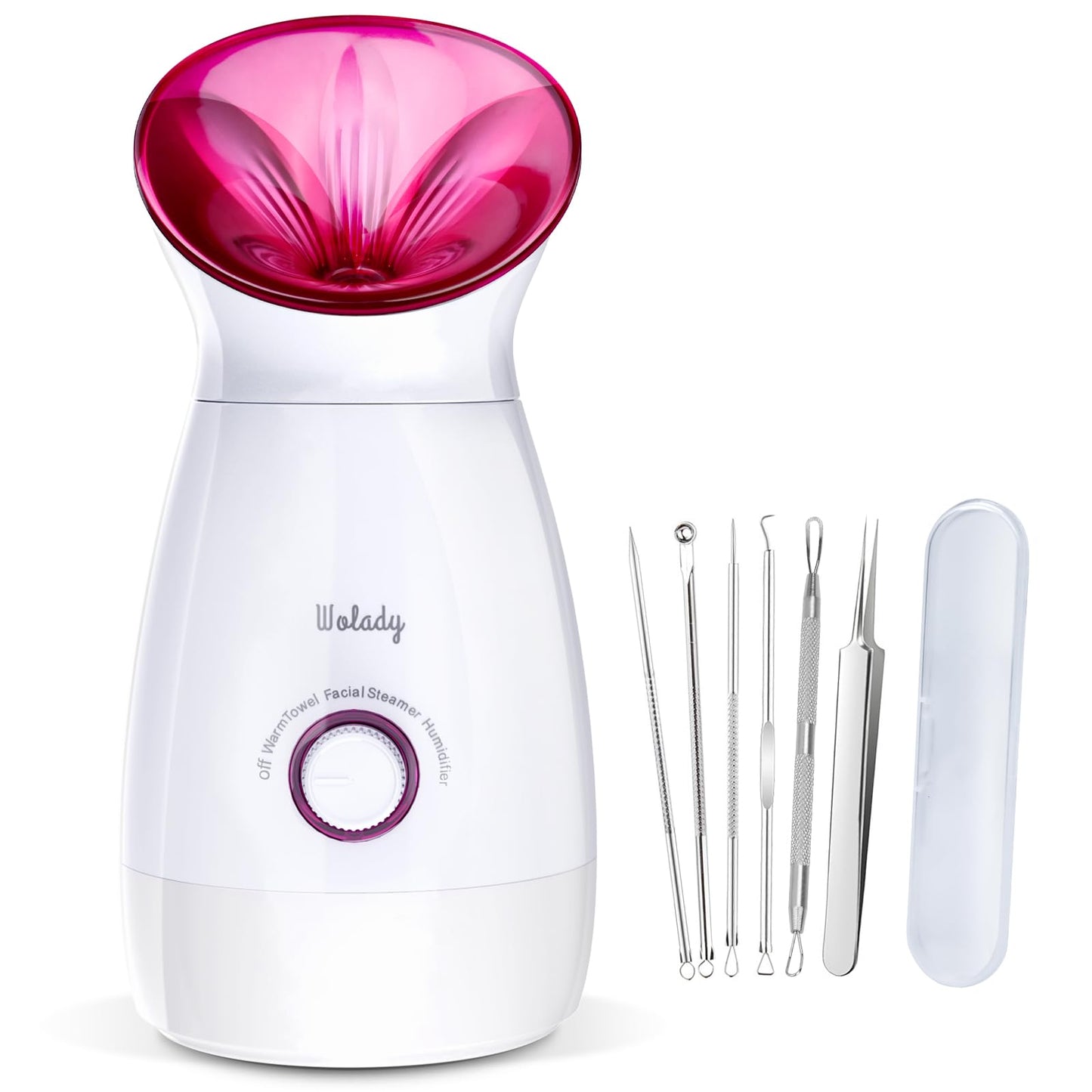 Facial Steamer, Wolady Nano Ionic Face Steamer 200ml,3 in 1 multifunctional,Hot Mist Moisturizing Sprayer for Pores Towel Warmer Indoor Humidifier