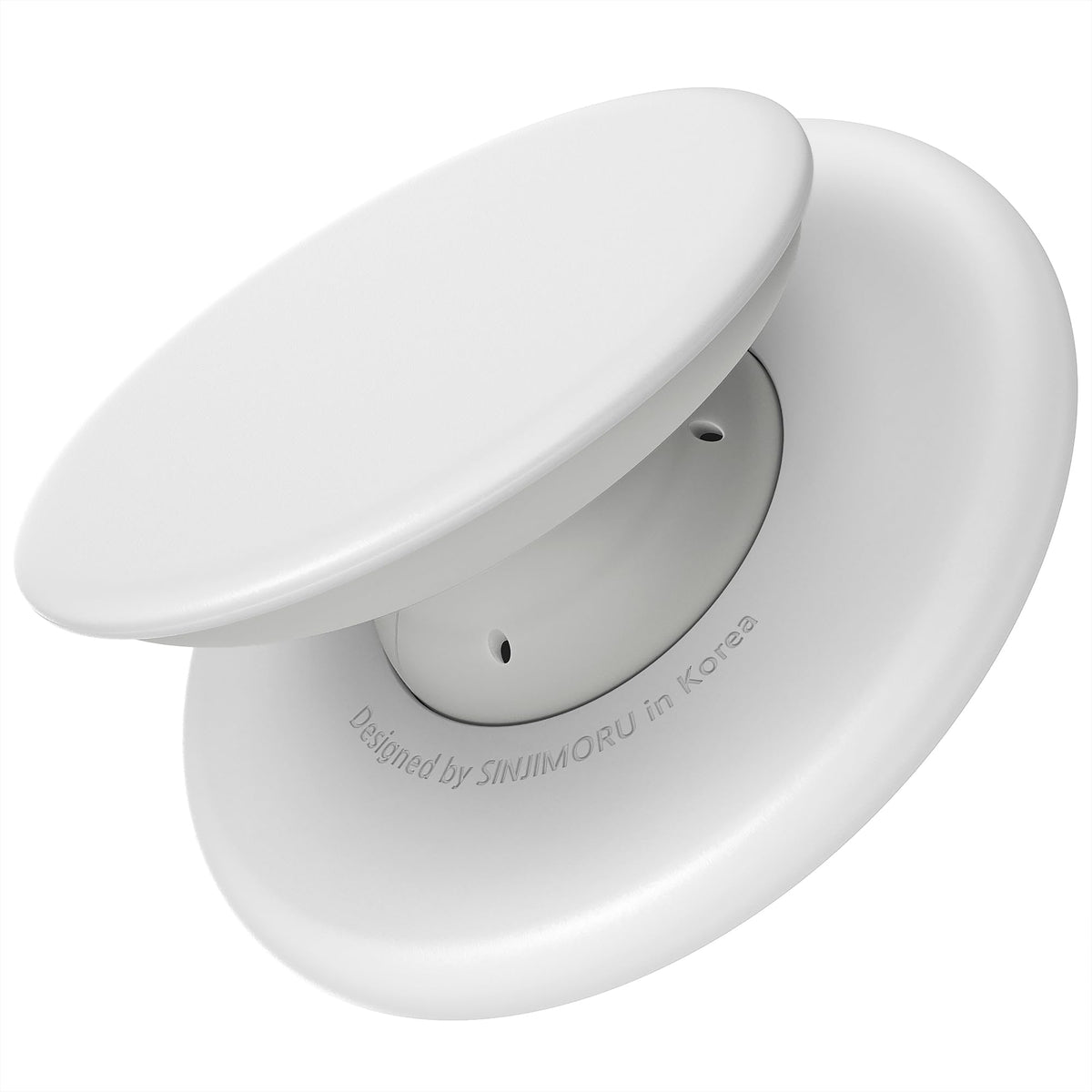 Sinjimoru for MagSafe Phone Grip, Soft Silicone Magnetic Finger Grip for iPhone 17/16/15/14/13, Comfortable One-Touch Holding, M-Tap Tok White