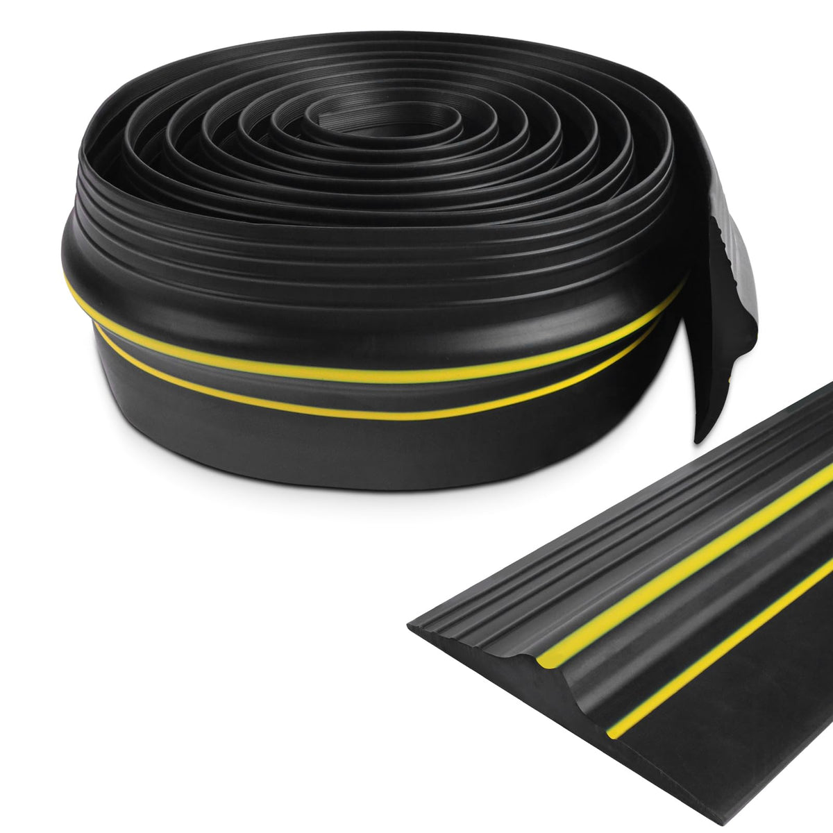 Garage Door Seal Universal Draught Excluder Strip Rubber Threshold Strip Weatherproof Bottom Threshold Seal Perfect for Insulation & Keeping Garage