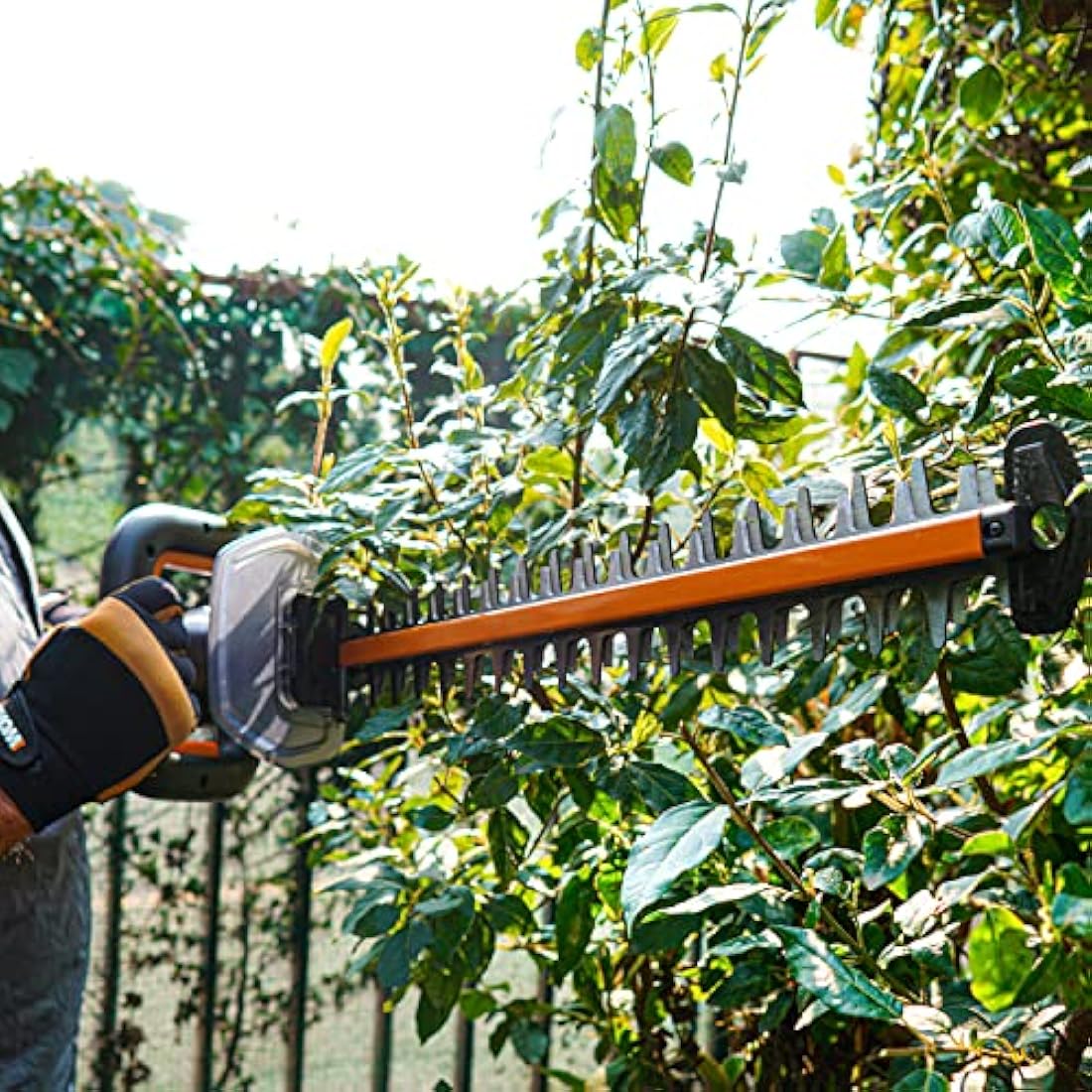 WORX Nitro 18V(20V MAX) Cordless Hedge Trimmers WG263E.9, PowerShare, Brushless, 54cm Cutting Length, Max. 27mm Cut Capacity, Safe and Easy to Use, without Battery and Charger