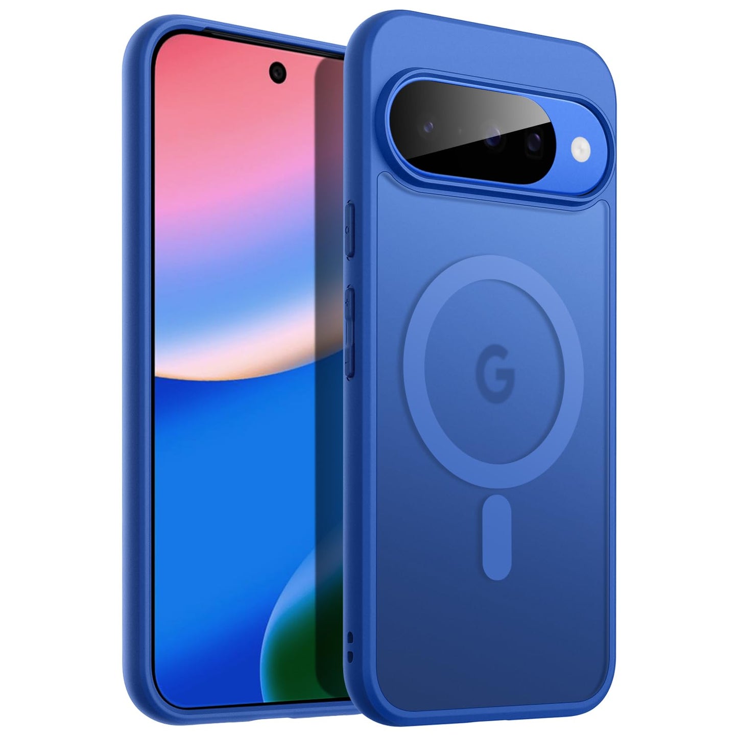 JETech Magnetic Case for Google Pixel 10/10 Pro 2025, Compatible with MagSafe and Pixelsnap Charger, Translucent Matte Back Shockproof Phone Cover