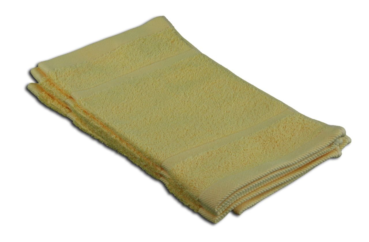 Gözze - Set of 4 Faceloths, Soft and Absorbent, 100% Cotton, 30 x 30 cm - Gold