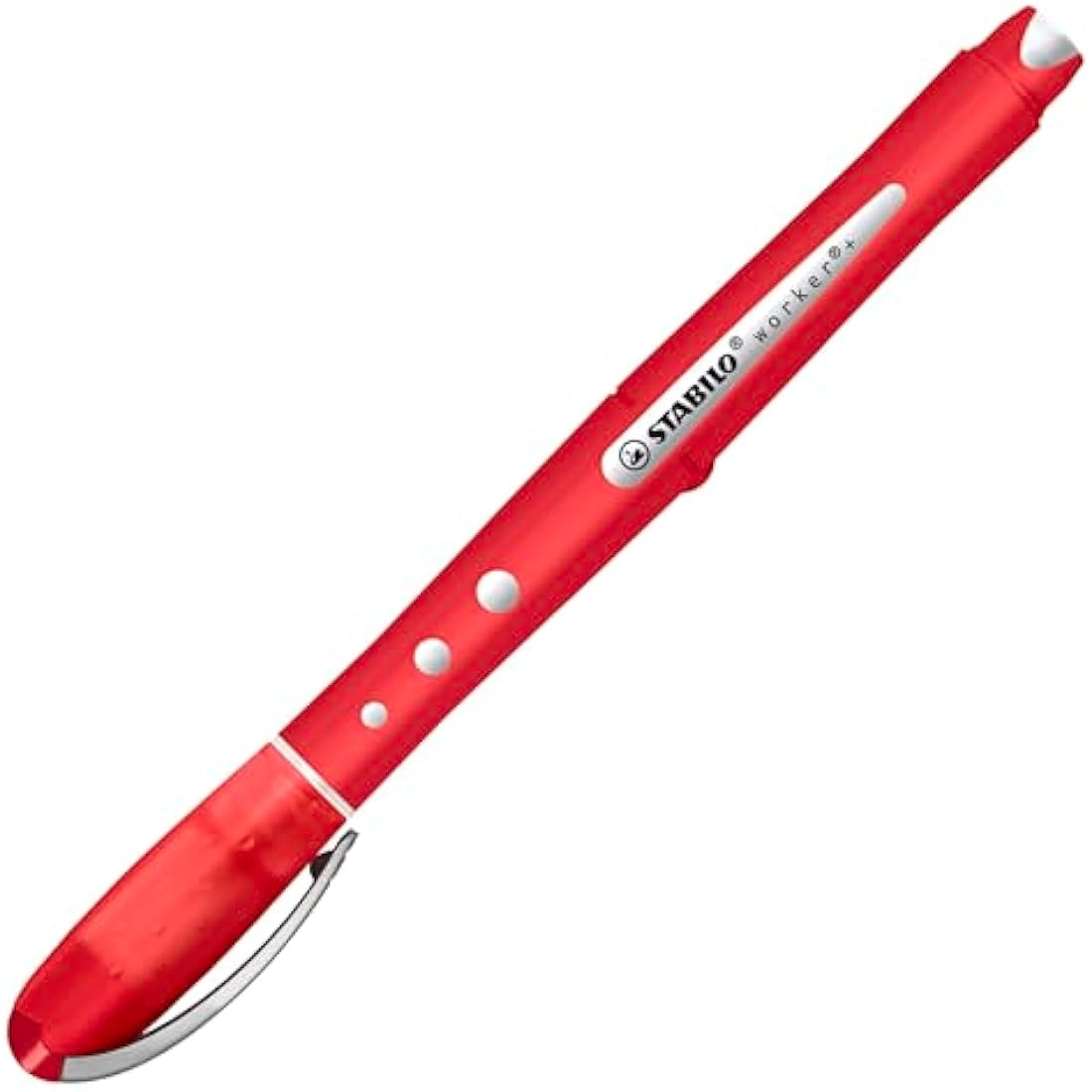 STABILO worker+ colorful - Rollerball - Pack of 10 - Red