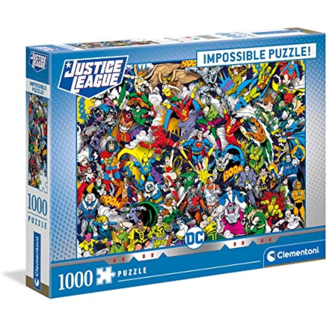 Clementoni - DC Comics Impossibile Jigsaw Puzzle for Children and Adults 1000 pieces, 14 Years old and up, 39599