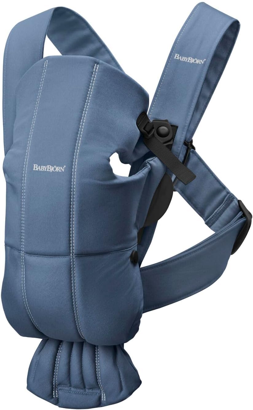 BabyBj?rn Baby Carrier Mini, Woven, Vintage Indigo