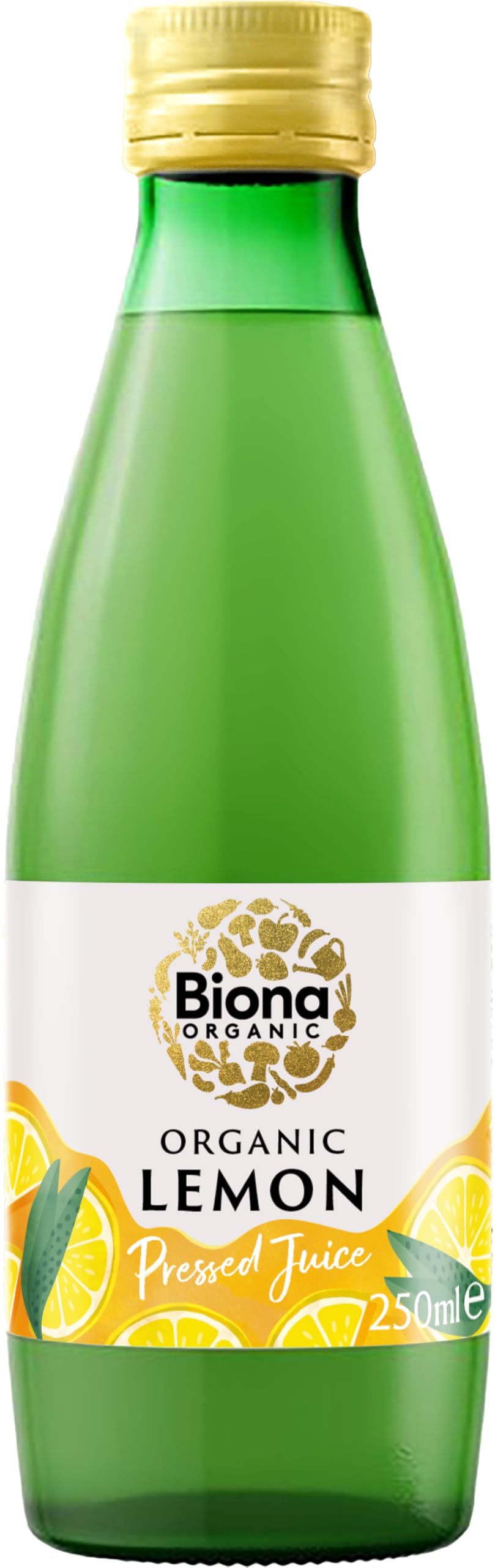 Biona Organic Lemon Juice 250ml, Pack of 6-100% Natural Organic Ingredients - Great Taste Award 2024 Winner - Free from Added Sugar - Not from