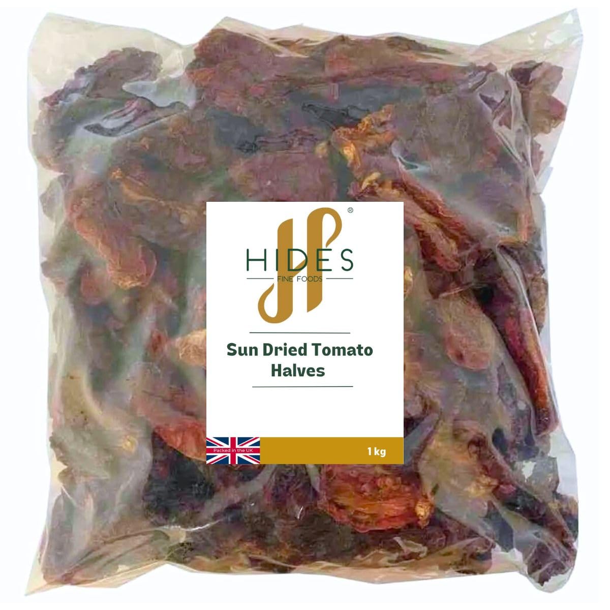 Hides Fine Foods - Sun Dried Tomato Halves 1kg - Suitable for Vegetarians - Baking - Cooking - Italian - Meze - Dinner -Rich in Vitamins, Minerals,