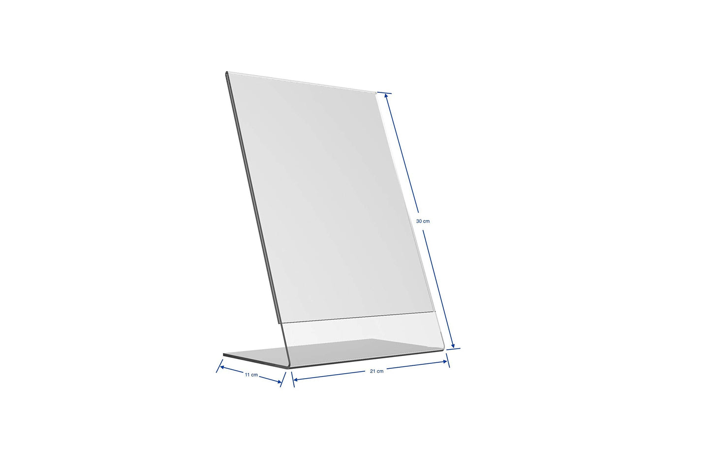 Europel Sign Holder, L-Standard, A4 Size, Portrait – Clear Acrylic Poster, Menu & Leaflet Display Holder for Restaurants, Hotels