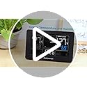 Kalawen Weather Station with Outdoor Indoor Sensor, MSF Wireless Digital Alarm Clock, Barometer, Temperature, Humidity Monitor, Weather Forecast for Home Garden
